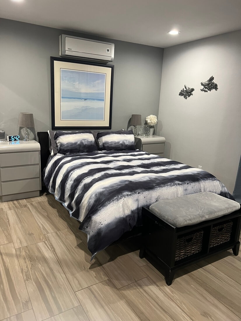 Queen Bed w/Mini Split