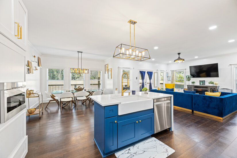 Open Floor Plan - View from Kitchen