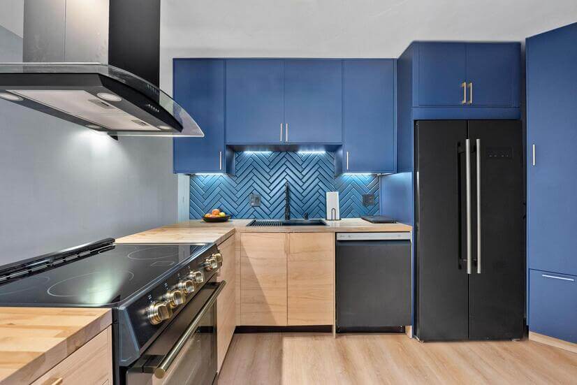 Updated modern kitchen with new appliances