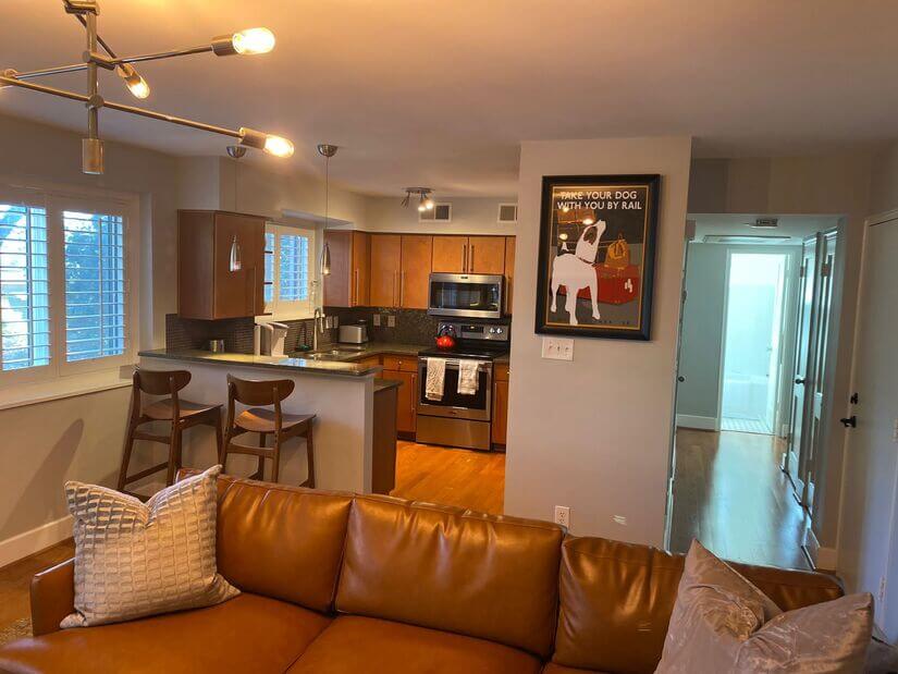 Open concept kitchen