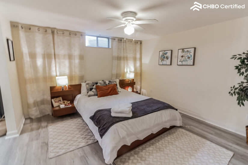 Large Bedroom in Basement #3 queen bed