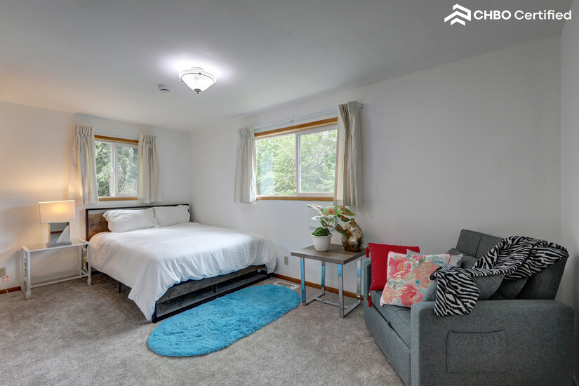 Bedroom 2 with queen bed, sofa bed