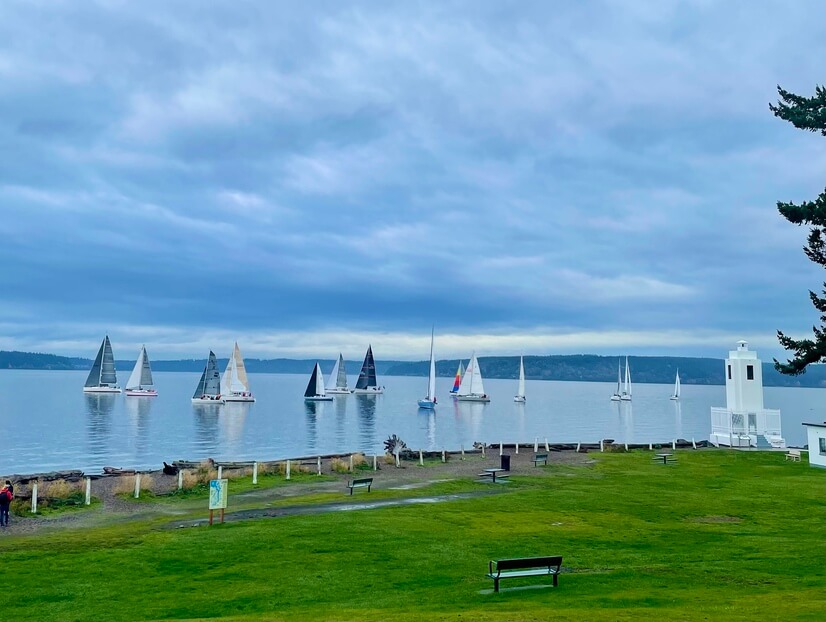Sail boat races every Saturday