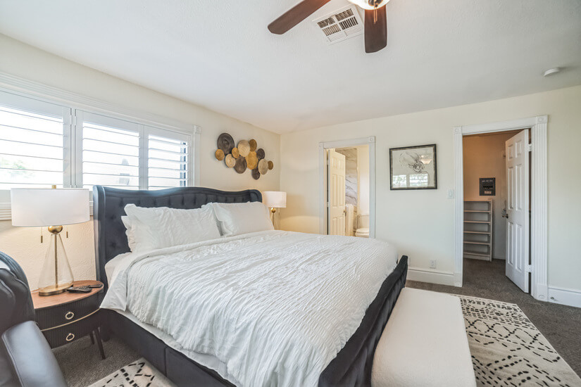 Executive bedroom in main house