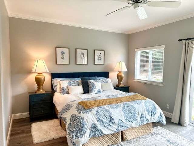 Master bedroom- Cal King bed