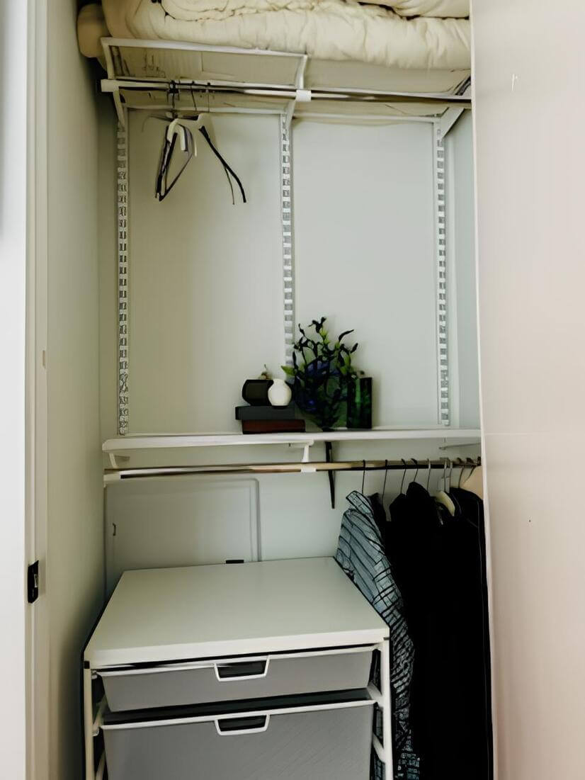 Closet space available in both bedrooms