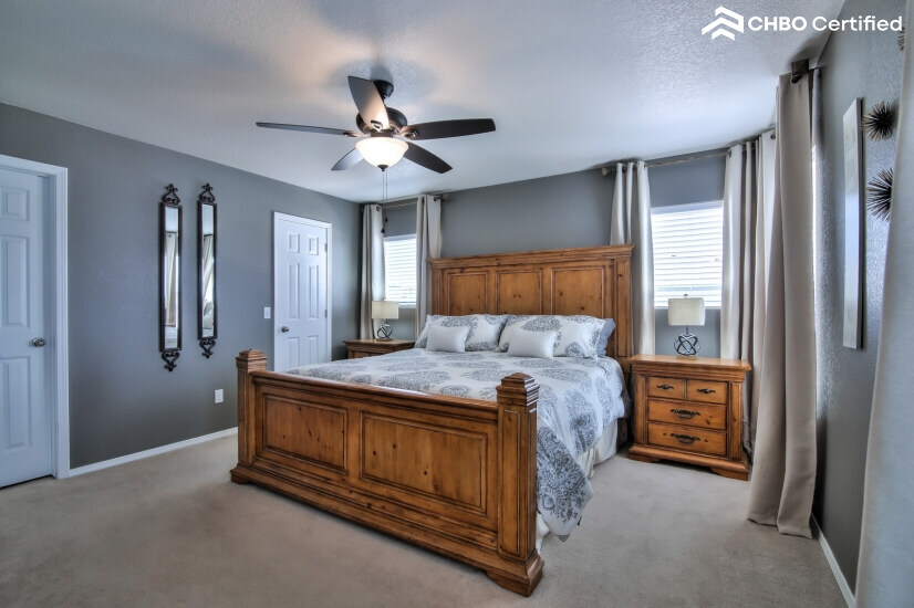 Master Bedroom with huge closet and private b