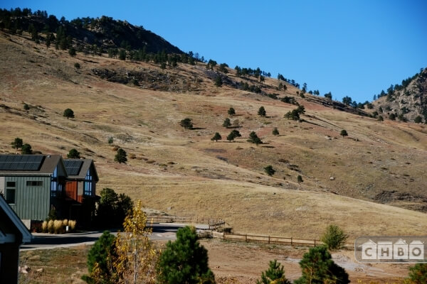 View north from bedrooms.  Trails heading nor