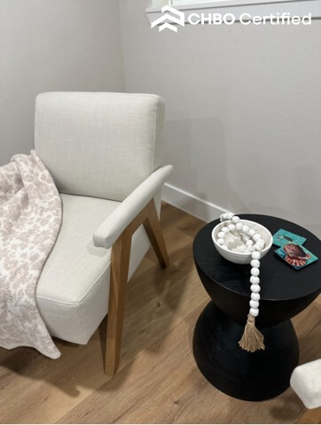 A cozy corner to curl up with your favorite book