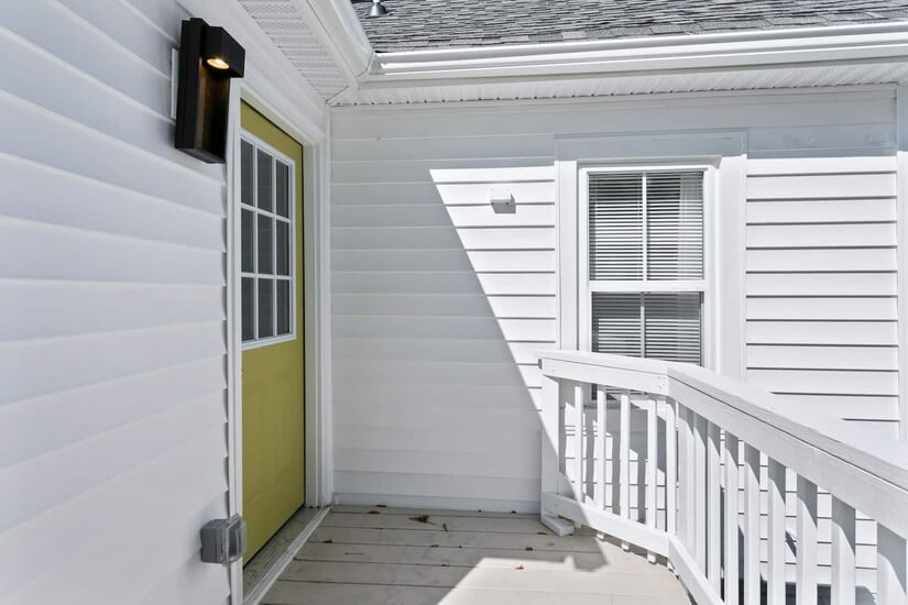 Entrance of Unit 3 from the Backyard