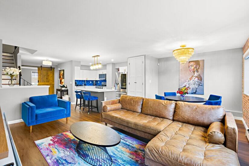 Unit 2- Blue Lux Gem- Living Room