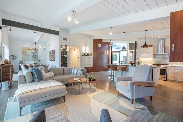 Open concept living corporate housing in the Heart of SD CA