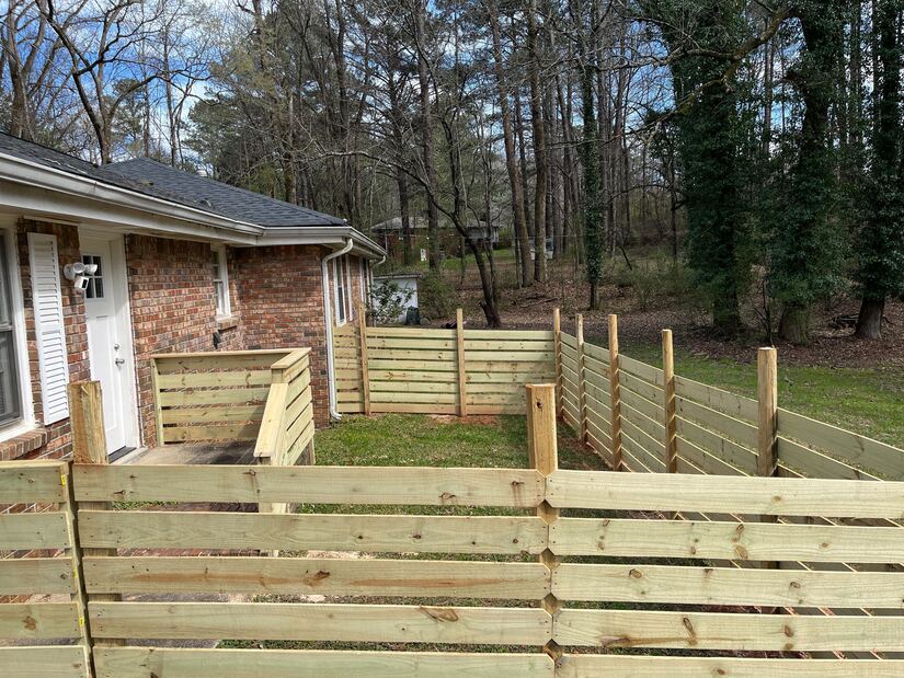 We just added a fully-fenced yard for pets!