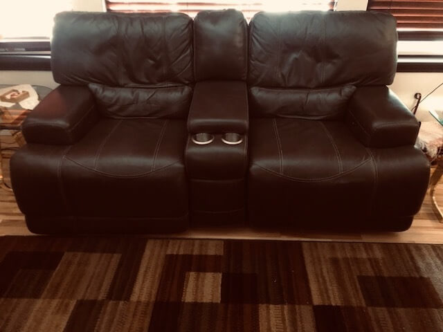 Living Room with Double Electric Recliner