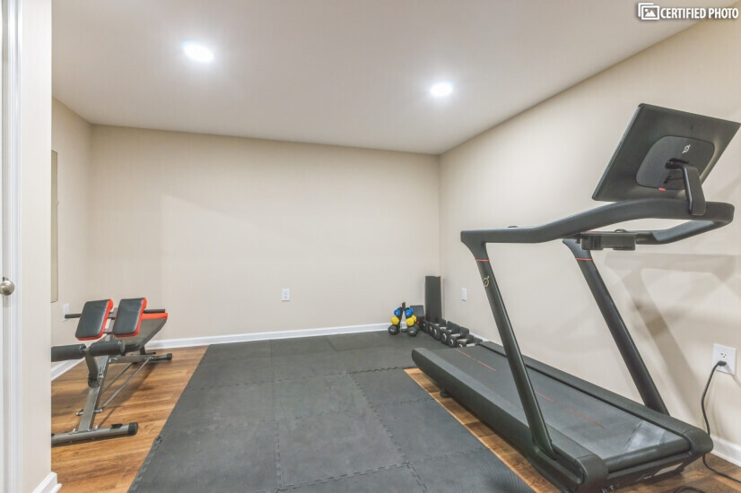 Fitness room in the townhouse