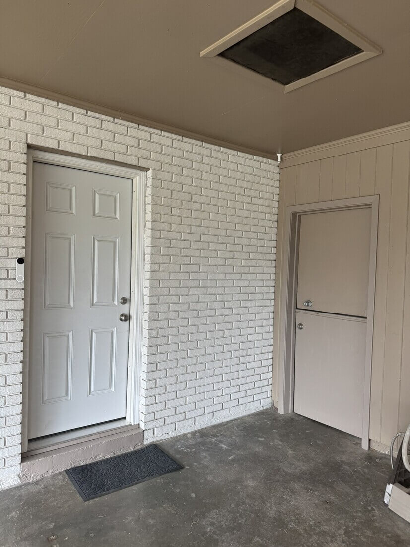 Carport entry to kitchen & back patio