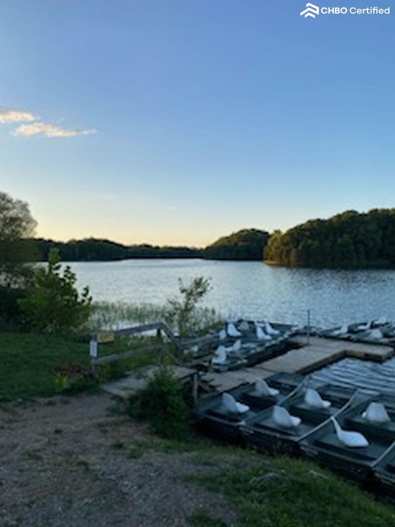 Paddle boats at Lake Frederick