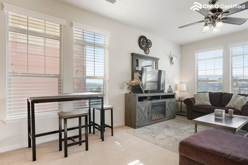 Separate dining area.