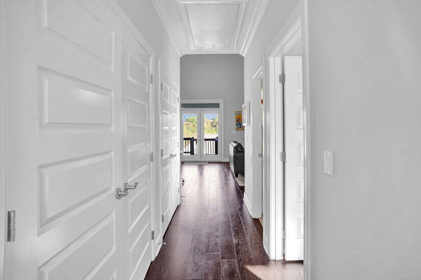 Main hallway...White clean...Yes. :)