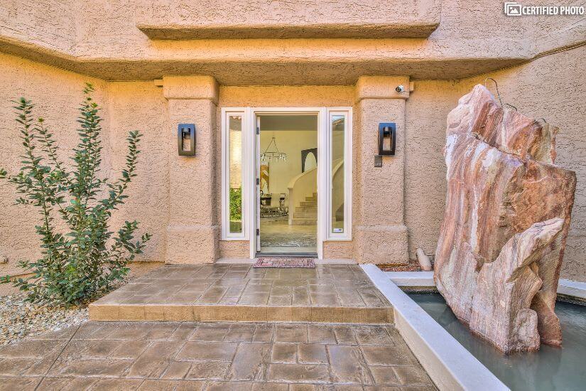 Front Door Entrance from private courtyard.