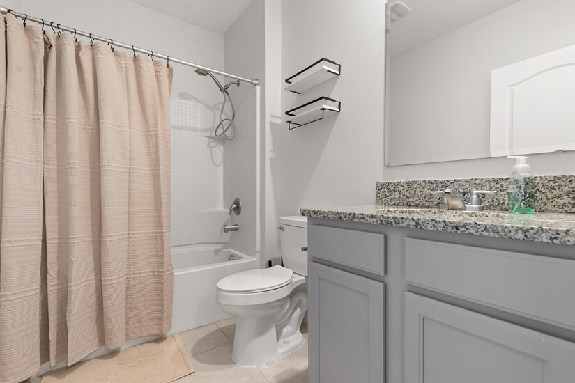 Primary hallway bathroom