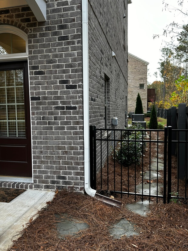 Walkway along side of home - back to front
