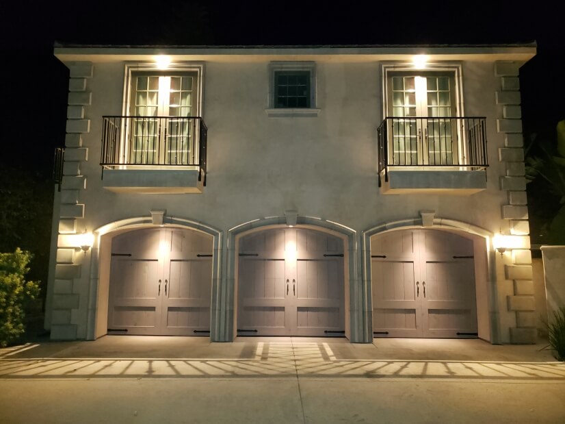Carriage house at night