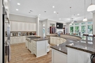 Bright open-concept living and kitchen