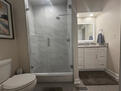 En Suite bathroom with glass shower