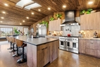 kitchen and island
