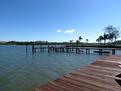 Dock and water at complex