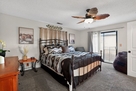 Upstairs Master Bedroom w/Balcony over lookin