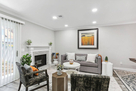 View of family room showing fireplace