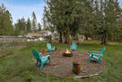 Private outdoor seating and recreation space