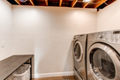 Basement: dedicated laundry room