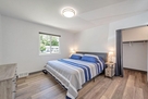 Master bedroom with king bed and large walk -
