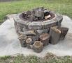 Brick firepit