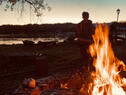 Evening bonfire