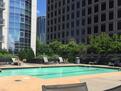 Large swimming pool with adjacent weight room