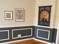 Gas fireplace in primary