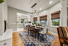 Dining room toward kitchen fish-eye