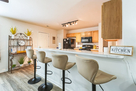 Comfy barstools and Gathering area