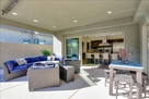 Outdoor seating with BEAUTIFUL FIREPIT & CEIL