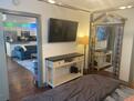 Flat screen and custom mirror