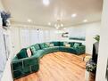 Sectional Couch with coffee table and tv