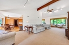 Couch nestled under expansive headspace with 