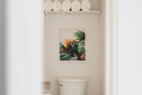 Fresh towels are stocked and ready for you