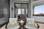 Pool & mountain view swivel rockers on primar