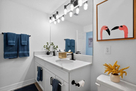 Guest Bathroom (Shared), Double Sink, Shower/