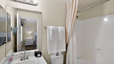 Full bathroom on the first floor.